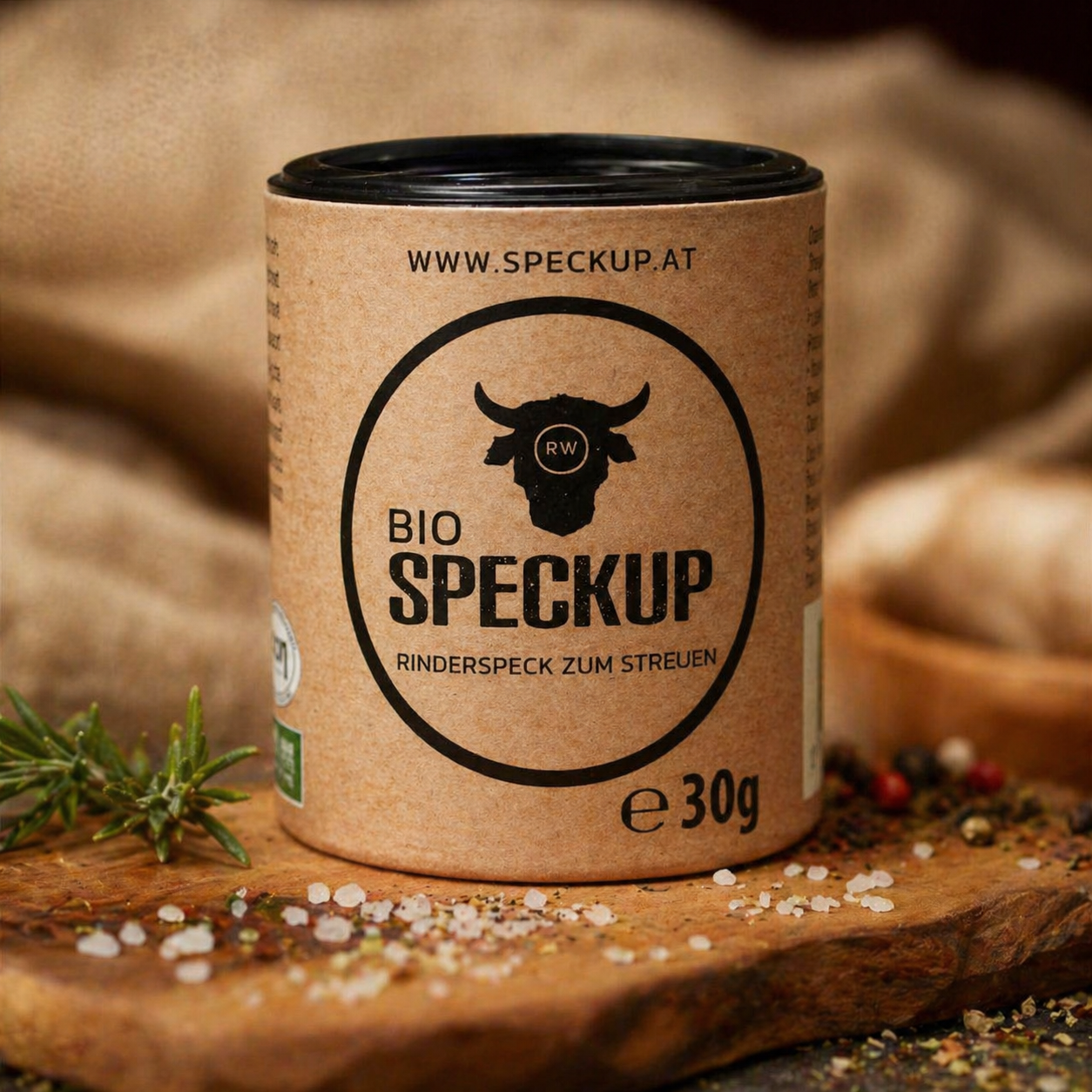 Speckup Original Rinderspeckpulver zum Streuen mit rauchigem Speckgeschmack für Ei Pasta und Erdäpfel