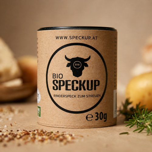Speckup Original Bio Rinderspeckpulver 30g Dose mit würzigem Speckgewürz aus Österreich